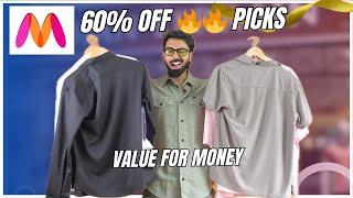 Crazy  60% off Myntra sale haul| adidas Samba, formal shirts, printed, jeans, pants