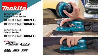 Makita Battery Powered Random Orbit Sander BO001CG_BO002CG_BO003CG_BO004CG_BO005CG_BO006CG