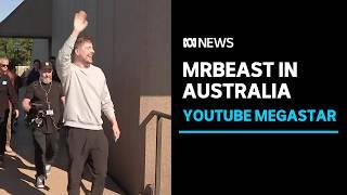 World’s biggest YouTube star @MrBeast greets thousands of fans at Sydney Opera House | ABC News