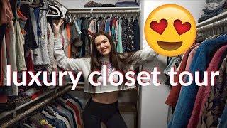 HUGE WALK-IN LUXURY CLOSET TOUR! (FEAT. ALL FOUR OF MY CLOSETS)