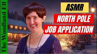 ASMR Job Application North Pole Elf Roleplay (soft spoken, typing) Christmas ASMR Role Play