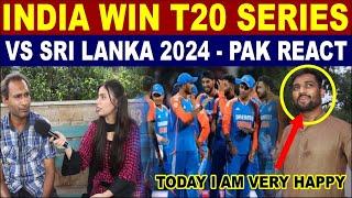 PAKISTANI PUBLIC REACTION - INDIA WIN T20 SERIES VS SRI LANKA 2024