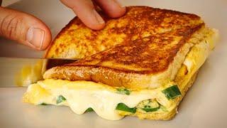 Toast mit Ei in der Pfanne - Super lecker und in 5 Minuten fertig!