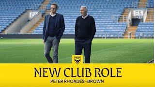 Peter Rhoades-Brown Appointed In New Club Role