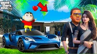 Franklin Touch Everything Turns Gold! Shin chan Opened Golden Car Showroom in Gta 5 Telugu