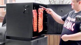 Lone Star Grillz Hanging Ribs in Warming Oven | Warming oven tour!