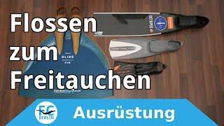 Flossen zum Freitauchen - Arten, Materialien und mehr...