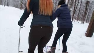 Чистый релакс и расслабление - красивые девушки в лосинах Stilno  Лыжницы в зимних леггинсах 2017