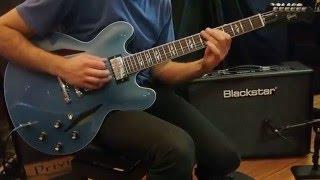 Gibson Memphis Dave Grohl ES-335 Signature (Pelham Blue) - Scarlett Music Demo