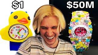 $1 vs $50,000,000 Watch | xQc Reacts