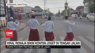 Viral Remaja Bikin Konten Joget di Tengah Jalan