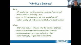 "Buying a Small Business: What You Need to Know"