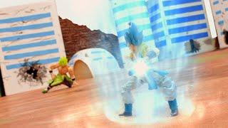 DRAGON BALL Stop Motion Action - Broly vs Vegeta Trunks and Goku (Part 3)