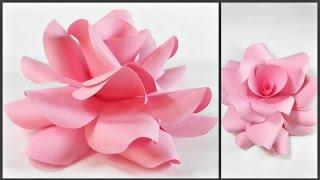 Paper flowers rose diy tutorial easy for children/origami flower folding 3d for kids,for beginners