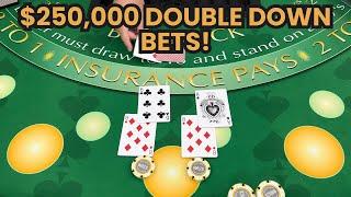 Blackjack | $700,000 Buy In | EPIC HIGH LIMIT SESSION! AMAZING $250,000 DOUBLE DOWN BETS!