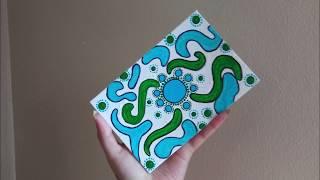 Swirl Dot Painting || Easy and Simple Acrylic Painting || Abstract Painting || Syeda Oishi