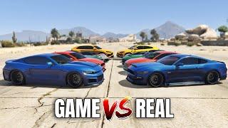 GTA 5 ONLINE - GTA 5 CARS VS REAL LIFE CARS PART #14 (WHICH IS FASTEST?)