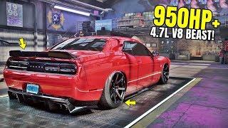 Need for Speed Heat Gameplay - 4.7L V8 DODGE CHALLENGER SRT8 Customization | Challenger Max Build