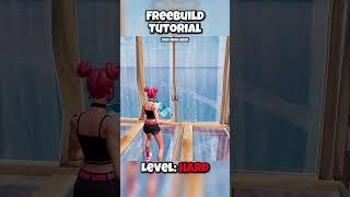 Freebuild Tutorial | Level Hard #fortnite #fortnite #freebuild #retake #tutorial #practice #kbm