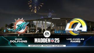 Madden 25 - Miami Dolphins @ Los Angeles Rams - Week 10 Monday Night Football