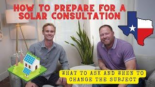 (8/8) How to prepare for a solar consultation