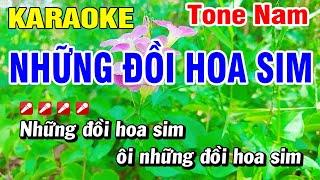 Karaoke Những Đồi Hoa Sim Nhạc Sống Tone Nam Mới 2023 | Hoài Phong Organ