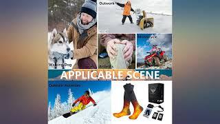Heated Socks for Men Women - Electric Heating Socks, 7.4V Heated Socks Rechargeable review