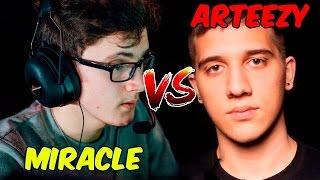 Arteezy vs Miracle 1v1 mid Turnament Dota2 Asia Champion 2017