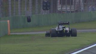 F1 2016 Chinese GP Nico Hulkenberg Wheel Failure In Qualifying Session2