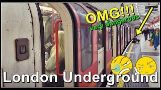 Eine fahrt mit der U-Bahn (Tube) in London & Jugendlicher Leichtsinn auf der Bahnsteigkannte