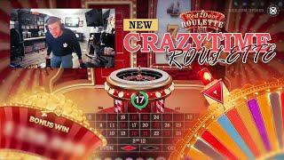 $250K WIN ON NEW CRAZY TIME ROULETTE LIVE GAME!