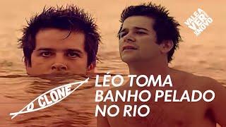 O Clone | Leo toma banho pelado no rio