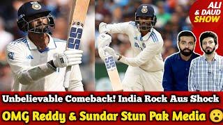 OMG Nitesh Reddy 105 & Sundar 50 Stun Pak Media  | India Historic Comeback | Ind vs Aus 4th Test