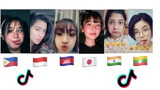 TikTok Girls - Philippine VS Indonesia VS Cambodia VS Japan VS India VS Myanmar