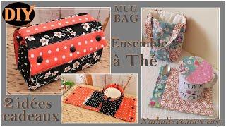 2 idées cadeaux: Le mug bag et l'ensemble à thé par Nathalie couture easy