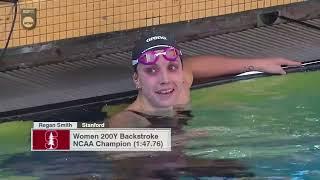 Stanford's Regan Smith wins the NCAA Women's 200Y Backstroke Championship