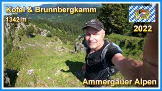 Wanderung auf den Kofel & Überquerung des Brunnbergkamms | Ammergauer Alpen 2022