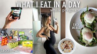 Full Day of Eating Pregnant *Realistic* | 3rd trimester