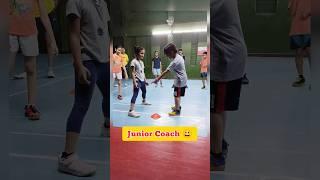 Junior Coach  #shorts #badminton #badmintontraining #kids #learning