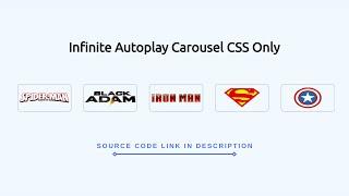 Infinite Auto Play Carousel Slider Using HTML CSS Only