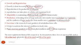 meaning & scope of biology, origin & nature of life, and scientific methods