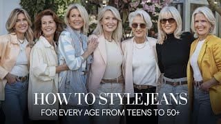 How To Style Jeans For Every Age From Teens to 50+ | Denim Style | Denim Fashion