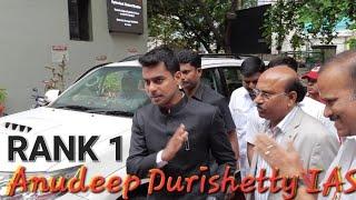 Hyderabad's New Collector and DM Anudeep Durishetty IAS Grand Entry || IAS MOTIVATION