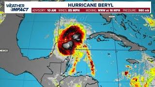 Tracking Hurricane Beryl: Storm continues pushing through Yucatan toward gulf as Cat. 1
