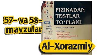 57– va 58–mavzular | Jismni og'irlik (massa) markazi. Statika elementlari | Uzoqov fizika to'plam