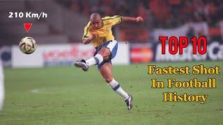 Ranking the 10 fastest shots ever recorded in football history 