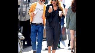 What's so funny? Busy Philipps and husband Marc Silverstein can't stop laughing on a coffee run