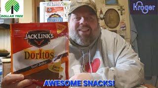 Logan's Awesome Snack Reviews!  Featured Item Is Jack Links Doritos Taco Flavor Beef Jerky! 