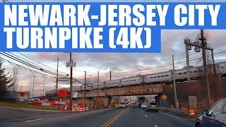 Newark-Jersey City Turnpike drive in 4K