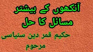 EYE PROBLEMS..HK QAMAR DEEN SANYASI MARHOOM